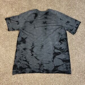 Lululemon Live In Practice Shirt Mens XL Gray Tie Dye Workout Gym Performance